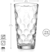 Highball Drinking Glasses Set of 10 Glass Cups by Home Essentials, 17 Oz. Glassware, for Water, Juice, Cocktails, Iced Tea Home Essentials & Beyond