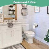 Farmhouse Toilet Paper Holder with Galvanized Metal& Black Metal - Rustic Weathered White Wood Wall Mount Toilet Roll Holder for Bathroom Decor KULEDM