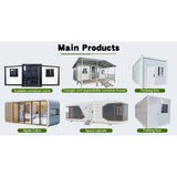 Modular Tiny Home Prefab Container House for Sale, with 2 Bedrooms, Kitchen, and Bathroom, Folding Portable House to Live in for Adults, Expandable Prefabricated Mobile Homes for Sale Tiny House Generic