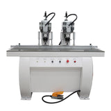 INTSUPERMAI Double Station Pneumatic Hinge Boring Insertion Machine Hinge Boring Drill Press Machine Punching Woodworking Drilling Tool Woodworking Pneumatic Hinge Drilling Machine 110V 48-6 INTSUPERMAI