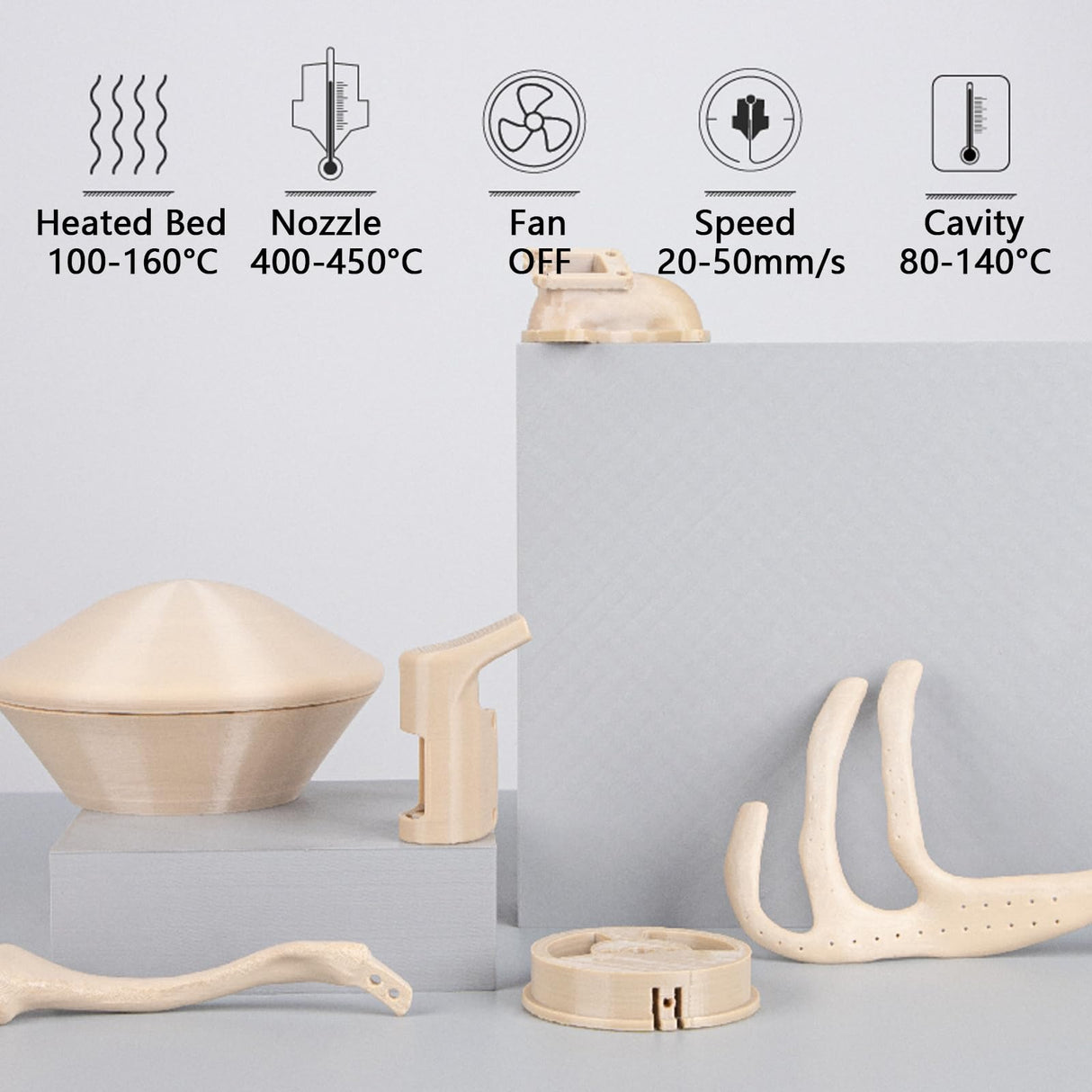 PEEK Filament 1.75mm 3D Printer Filament Polyetheretherketone 500g Spool, Natural Spriour