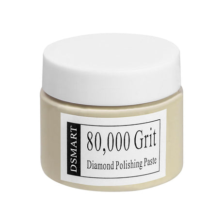 80,000Grit Diamond Polishing Lapping Compound Polish Paste with 25% Diamond Powder (0.1 Micros) for Metal Silver Chrome Glass Marble Resin Rock Watch Jewelry Gemstone - 50G (1.76 Oz) DSmart