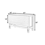 Knocbel Farmhouse 2-4 Person Rectangular Folding Dining Table, Wooden Kitchen Dining Room Bar Pub Bistro Small Space Furniture, Standard Height (White) Knocbel