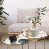 Jlong Wood Knot Decor, 3-Link Wood Chain Link Coffee Table Decor, Small Shelf Decor Accents, Hand Carved Modern Farmhouse Boho Wooden Knot Decorative Chain Wood Decor for Living Room Bedroom Office Jlong