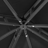 ABCCANOPY Gazebos for Patios 8x8 - Outdoor Steel Frame Gazebo for Lawn Backyard Garden Deck (Black) ABCCANOPY