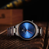 GREENTREEN Wooden Watches for Men Women: Analog Quartz Wrist Watch - Lightweight Natural Wood Watch for Gift Birthday Wedding Graduation GREENTREEN