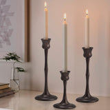 Candle Stick Candle Holder Set of 3 Metal Candlestick Holders Candle Stand Taper Candle Holders for Table Centerpiece Fireplace Mantle Decor, Ideal Gift for Wedding Thanksgiving Christmas Housewarming SHOHAYTO
