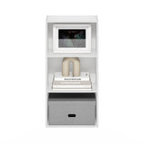 Furinno Luder 3-Tier Open Shelf Bookcase, White Furinno