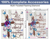 Christ Cross Diamond Painting Kits for Adults-5D Religious Diamond Art for Beginners, DIY Jesus Religious Inspirational Diamond Painting Art Crafts, for Decorating Home Walls and Gifts 12X16Inch Xylogist
