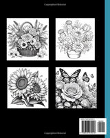 THE JOY OF FLOWERS: A COLORING BOOK OF CALM AND SERENITY FOR ADULTS WoodArtSupply