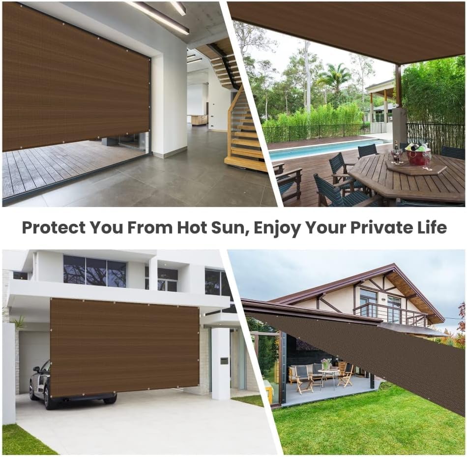 90% Shade Cloth Sun Shade Fabric Privacy Screen Shade Cover for Patio Garden Pergola Shade Cover Canopy with Gromments