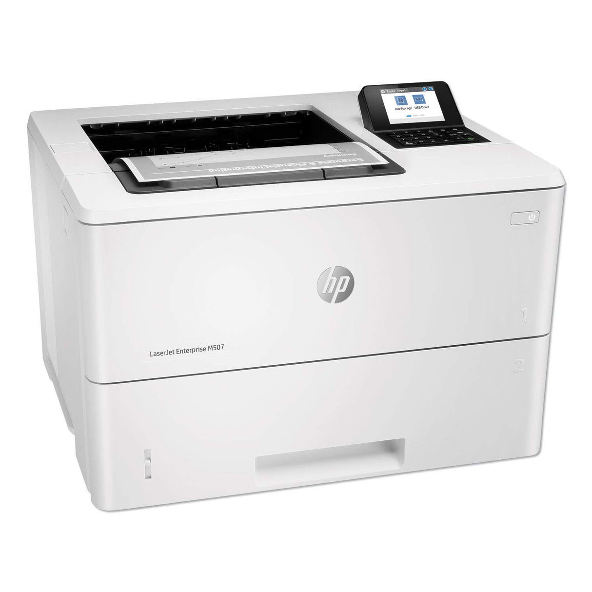 HP LaserJet Enterprise M507n Monochrome Printer with built-in Ethernet (1PV86A), White HP