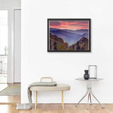 Smoky Mountains DIY 5D Diamond Painting by Number Kit, Smoky Mountains National Park Tennessee Crystal Rhinestone Paintings Cross Stitch Home Wall Decor 12x16 Inch JXAVAXDE