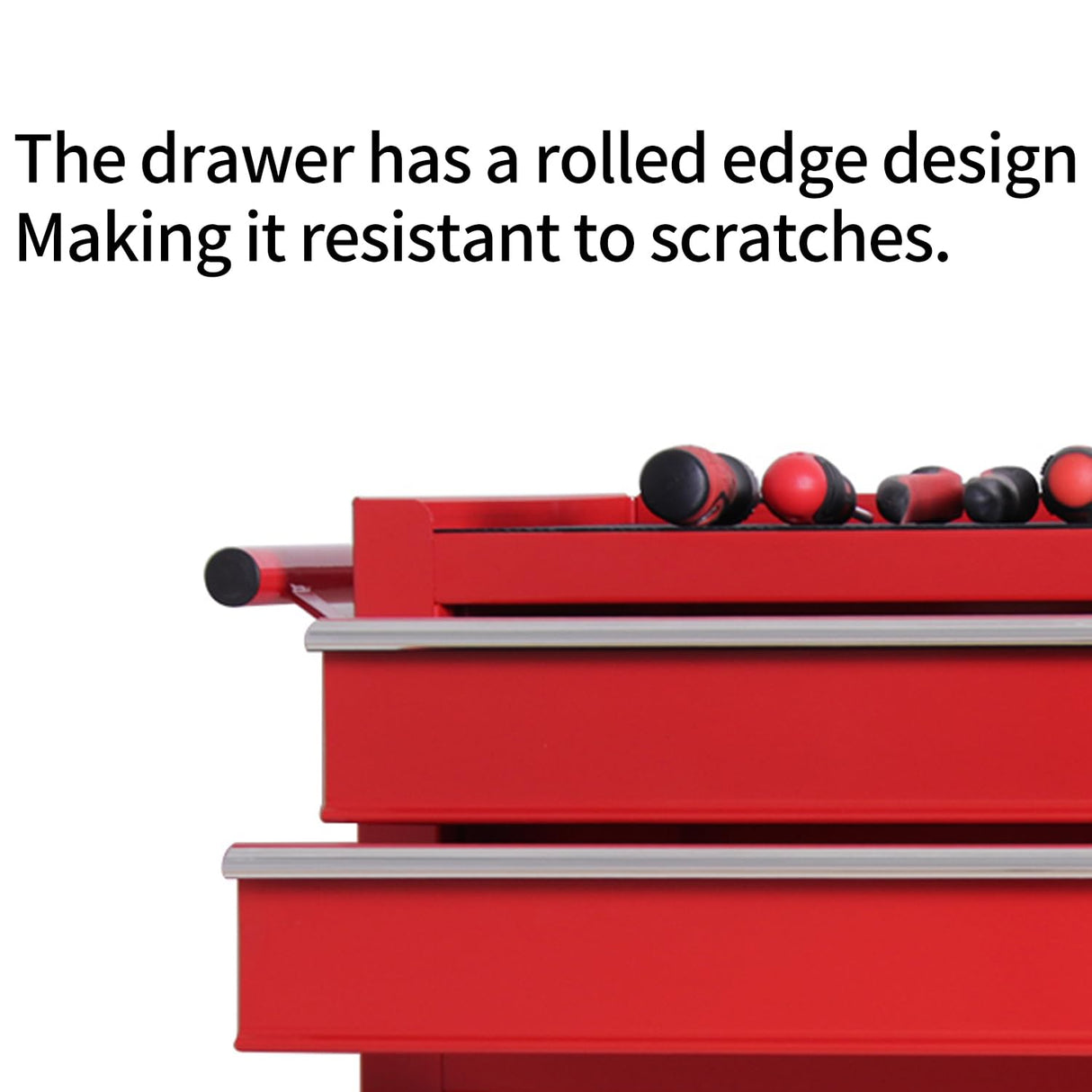 TANKSTORM Tool Chest Heavy Duty Cart Steel Rolling Tool Box 5 Drawer Cart (TZ35 Red) TANKSTORM