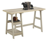 Convenience Concepts Designs2Go Desk, 47", Weathered White Convenience Concepts
