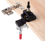 Upgraded 35mm Concealed Hinge Jig Kit Drill Guide Boring jig for Door Cabinets Hinges Mounting WoodArtSupply