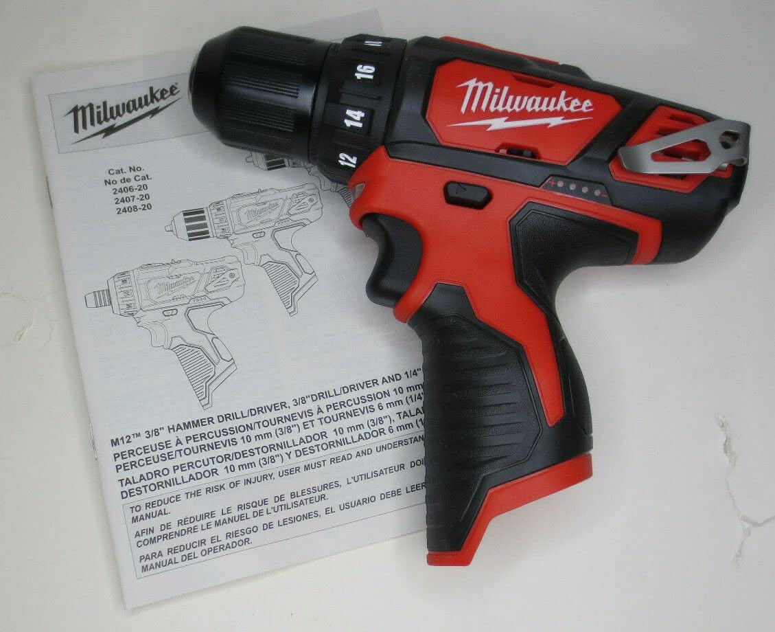 Milwaukee M12 12V 3/8-Inch Drill Driver (2407-20) (Bare Tool Only - Battery, Charger, and Accessories Not Included) (Limited Edition) Milwaukee