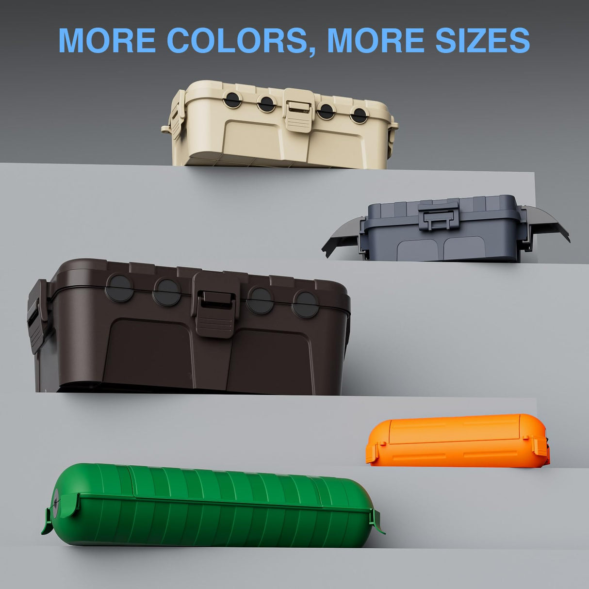 Flemoon Medium Outdoor Electrical Box (11.5x5.2x4 inch), IP54 Waterproof Extension Cord Cover w/6 Cable Entry Ports, Weatherproof Connection Box for Power Strip, Timer, Plug, Holiday Lights, Black Flemoon