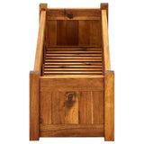 vidaXL Garden Raised Bed, Wooden Raised Flower Bed for Flowers and Plants, Solid Acacia Wood Planter, Outdoor and Indoor Use, Brown vidaXL