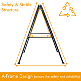 Hi-Na Metal Frame Full Steel Swing Stand, Hold up to 440 lbs, Outdoor or Indoor Hanging Swing Stand only, Swings not Included Black Hi-Na