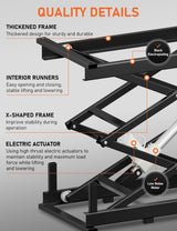 DIHOOL Electric Scissor Lift Table 180Lbs Capacity, 265-1100MM Height Adjustable Lifting Platform DIHOOL
