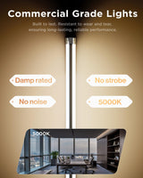 Sunco 6 Pack Linkable LED Utility Shop Light, 4500 LM, 5000K Daylight, 4 FT, 48 Inch Integrated Fixture for Garage, 40W Equivalent 150W, Surface + Suspension Mount, White Sunco Lighting