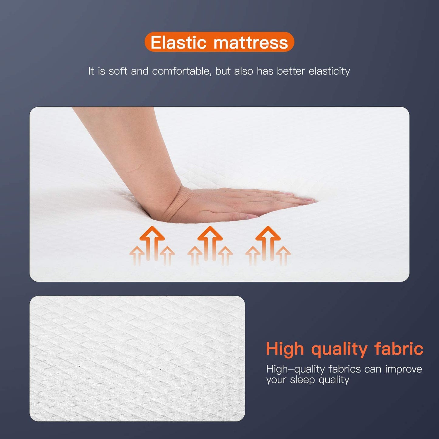 FDW 8 inch Twin Mattress Gel Memory Foam Mattress for Cool Sleep & Pressure Relief, Medium Firm Mattresses CertiPUR-US Certified/Bed-in-a-Box/Pressure Relieving (8 in, Twin)