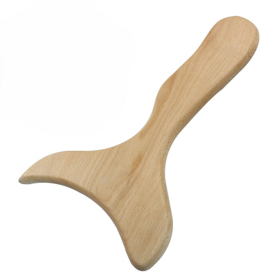 Hitefu Wooden Gua Sha Massage Tool with Handle, Wooden Lymphatic Drainage Massager, Wood Therapy Massage Tools for Cellulite Massage & Muscle Release