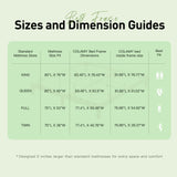 COLAMY 12 Inch King Size Platform Bed Frame，Sturdy Wood Bed Frame with Wood Slat Support, No Box Spring Needed, Easy Assembly(Rustic Pine) COLAMY