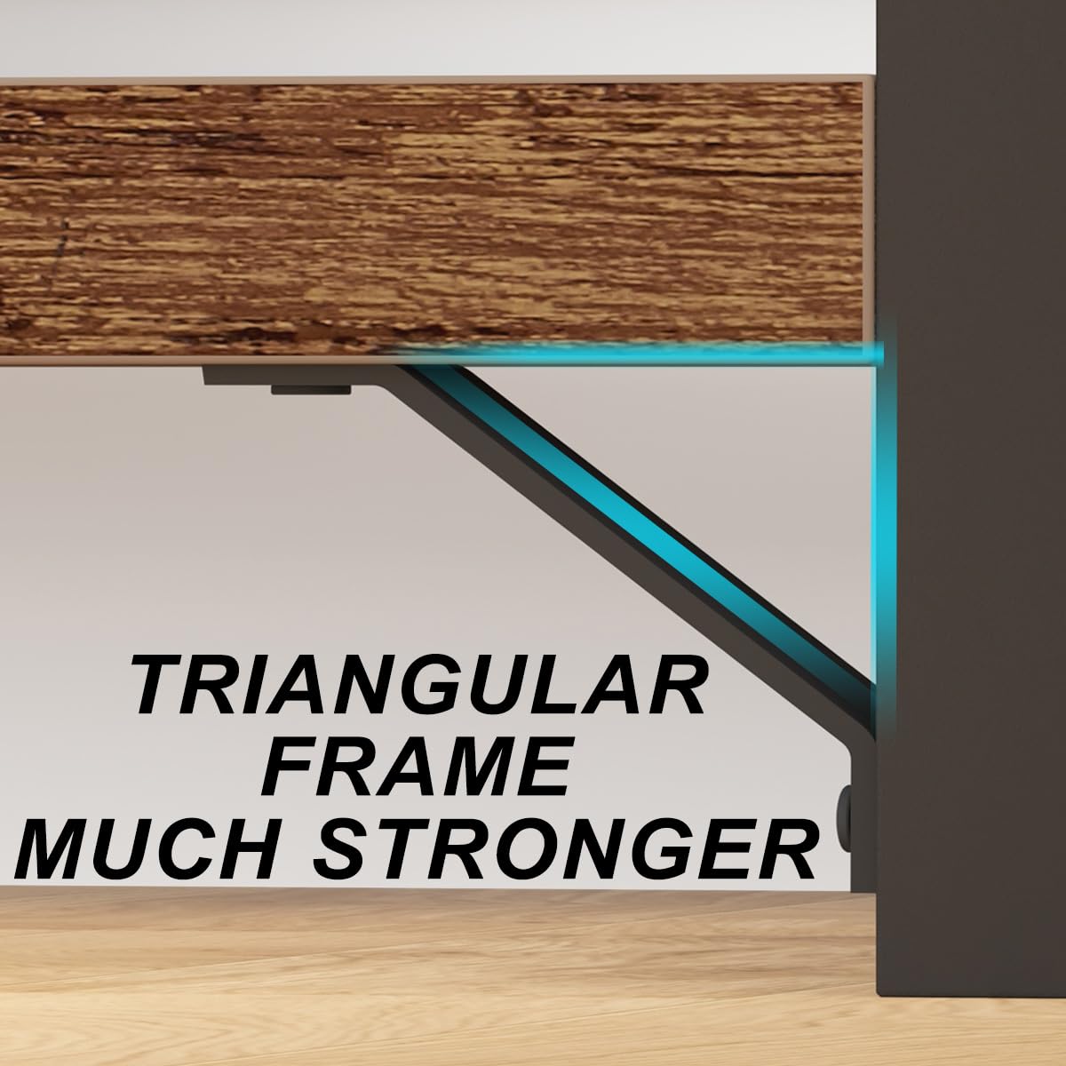 IBF Rustic Brown 3-Tier Industrial-Style 5-Cube Bookshelf and Storage Organizer IBF