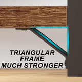 IBF Rustic Brown 3-Tier Industrial-Style 5-Cube Bookshelf and Storage Organizer IBF