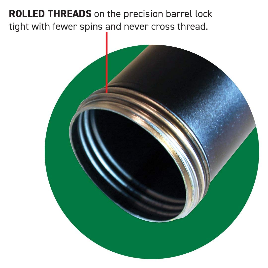 LockNLube Easy-Prime Pistol-Grip Grease Gun. Includes Our Patented Grease Coupler (Locks on, Stays on, Won't Leak!) Plus a 20" Hose and in-line Hose Swivel. LockNLube