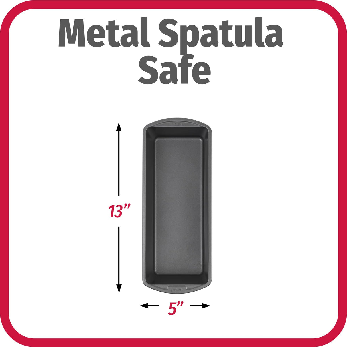 GoodCook Extra Large 13'' x 5'' Nonstick Steel Bread Loaf Pans, Gray (4245) GoodCook