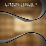 NETRCRHOM Wine Rack Countertop, Freestanding Creativity Modern Small Wine Holder, Tabletop Wine Stand for Kitchen Wine Bar Inside Cabinet, Pantry Decor-5 Bottle NETRCRHOM