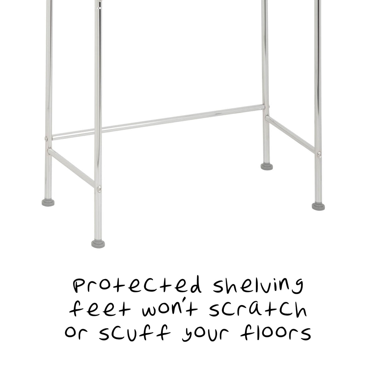 Honey-Can-Do BTH-05079 3-Tier Metal Bathroom Shelf Space Saver, 9.45 x 22.83 x 59.84, Chrome Honey-Can-Do