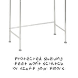 Honey-Can-Do BTH-05079 3-Tier Metal Bathroom Shelf Space Saver, 9.45 x 22.83 x 59.84, Chrome Honey-Can-Do