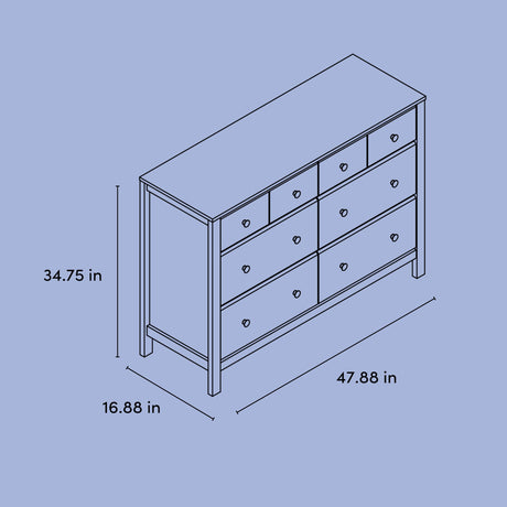 Storkcraft Horizon 6 Drawer Dresser (Driftwood) – GREENGUARD Gold Certified Dresser for Nursery & Kids’ Room, Modern Storage with Interlocking Drawer System Storkcraft