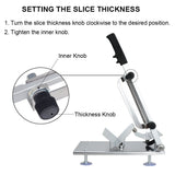 Manual Frozen Meat Slicer, befen Upgraded Stainless Steel Meat Cutter Beef Mutton Roll for Hot Pot KBBQ Food Slicer Slicing Machine for Home Cooking of Hot Pot Shabu Shabu BBQ befen