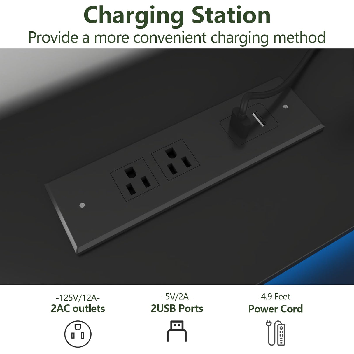 Gyfimoie 6 Drawer Dresser with Power Outlet, Chest of Drawers with LED Light, Modern Dresser with Open Storage Cubby, Double Wide Dresser Organizer for Bedroom, Living Room, Entryway, Hallway Gyfimoie