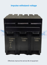 Q3100 100-Amp Three Pole Type QP Circuit Breaker Plug-in Mount Standard MCB Thermal Magnetic Protection, 10KA 120/240V, Compatible with Siemens PL and ES Series Load Centers(3P 100A) TLmathus