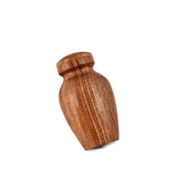 NIRMAN Decorative Urns Acacia Wood Urns for Human Ashes Beautiful Wood Urns for Human Ashes Adult Funeral Ashes Urns for Adults (2.75" x 2.75" x 5") NIRMAN