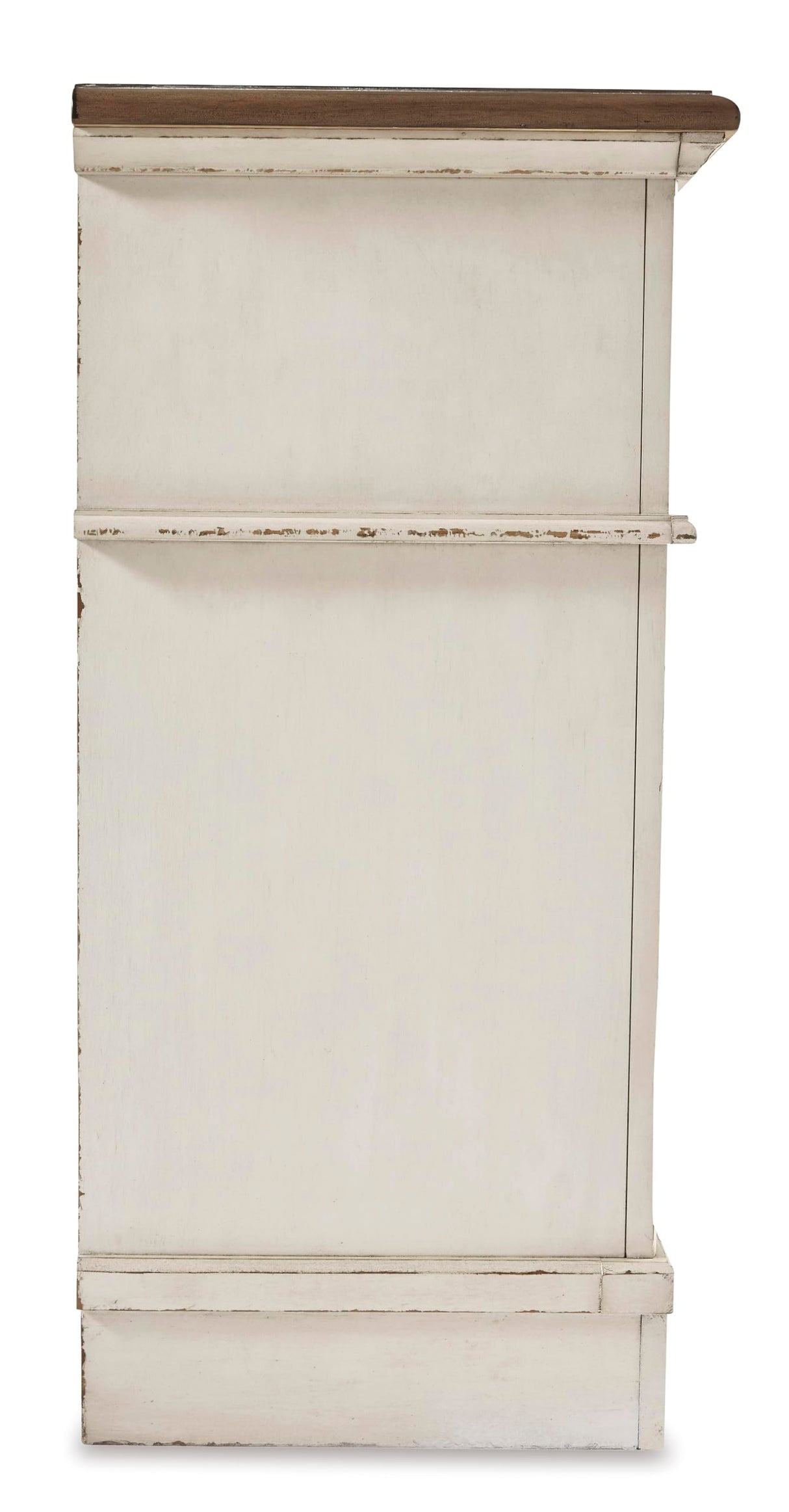 Signature Design By Ashley Realyn French Country Youth 6 Drawer Dresser, Chipped White & Brown Signature Design by Ashley