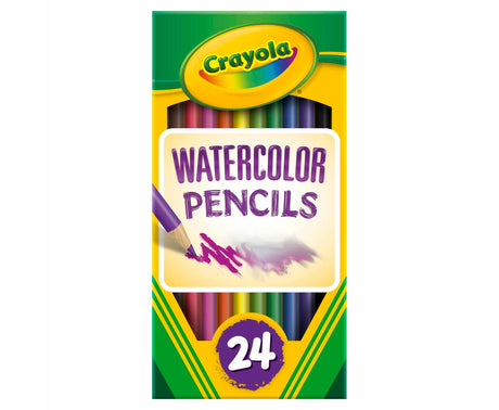Crayola Watercolor Colored Pencils (24ct), Watercolor Paint Alternative, Watercolor Pencil Set for Kids, Art Supplies, Gift for Kids, 3+ Crayola