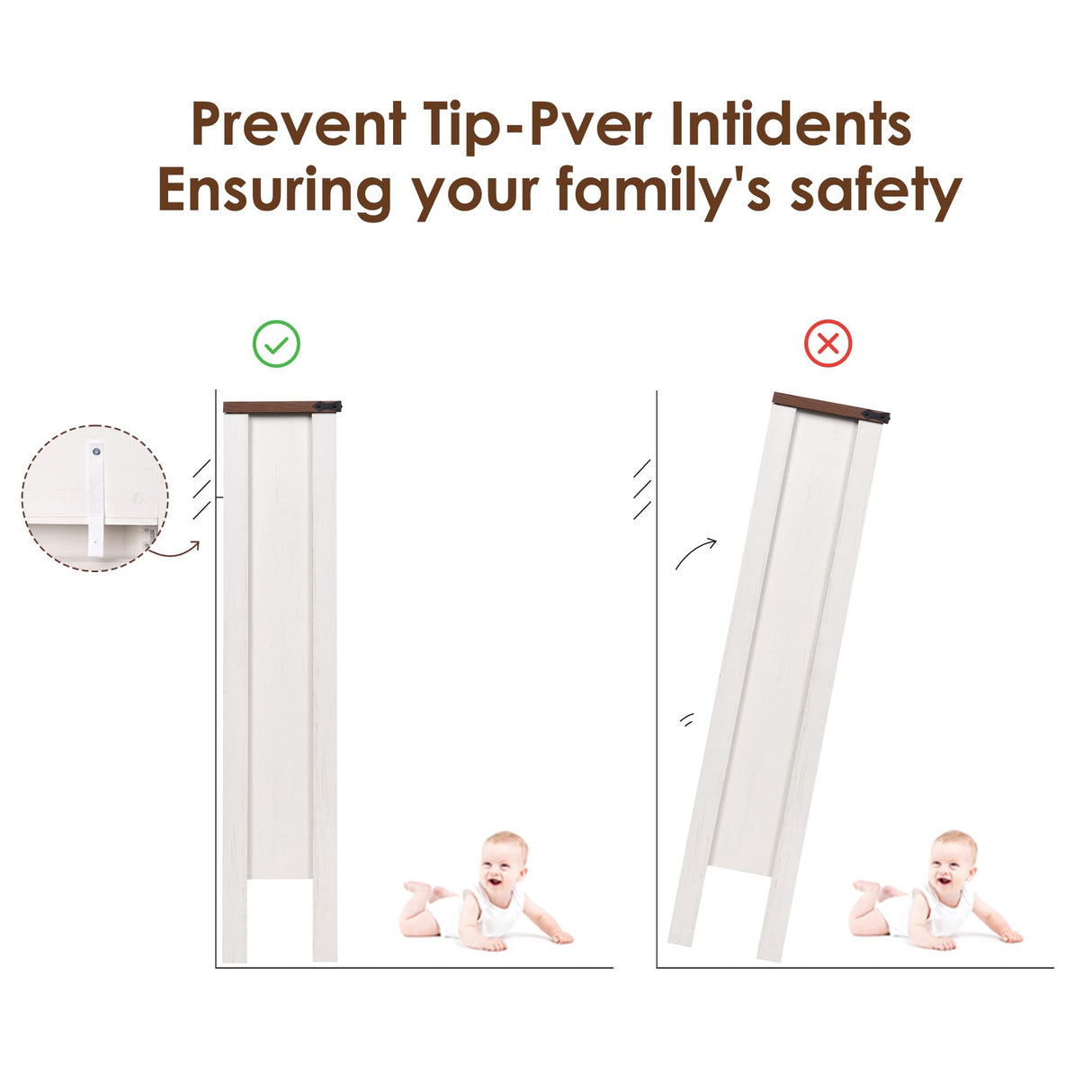 BEWISHOME Shoe Cabinet with 2 Flip Drawers & Adjustable Side Cabinet，Freestanding Shoe Storage Cabinet with Lights, Narrow Entryway Storage for Hallway Living Room Farmhouse,White, KXG03W BEWISHOME