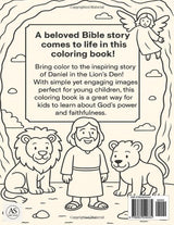Daniel in the Lion’s Den Coloring Book: 25 Fun Bible Story Scenes for Kids to Color and Learn About Faith, Courage, and God’s Protection Majosta
