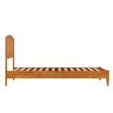 AFI, Quincy Twin XL Solid Wood Low Profile Platform Bed, Light Toffee AFI