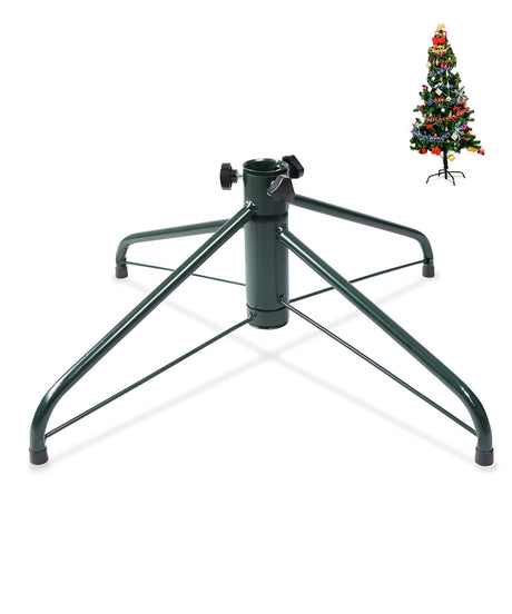 Elfjoy Christmas Tree Stand 19.7 inches Iron Metal Bracket Rubber Pad with Thumb Screw (50cm) ELFJOY