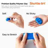 Shuttle Art 112 Colors Polymer Clay Kit with 20 Clay Tools, 16 Kinds of Accessories, Non-Toxic, Non-Sticky, Ideal DIY Art Craft Gift for Kids Adults Shuttle Art
