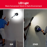 Drywall Sander, 800W Electric Sander with 12 Sanding Discs, Variable Speed 800-1800 RPM Wall Sander with Automatic Dust Removal System, LED Lights, Extendable Handle, Dust Bag & Carrying Bag Garvee