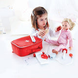 Award Winning Hape Doctor on Call Wooden Toddler Role Play and Accessory Set Red, L: 7.5, W: 3.1, H: 6.3 inch Hape